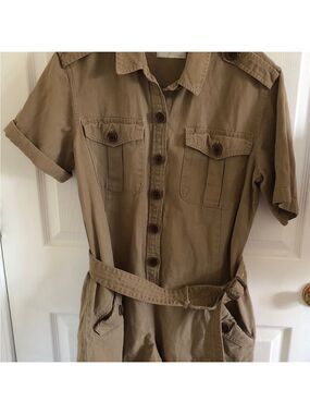 Size S Converse Khaki Denim Romper Safari Design Urban Explorer Gorpcore